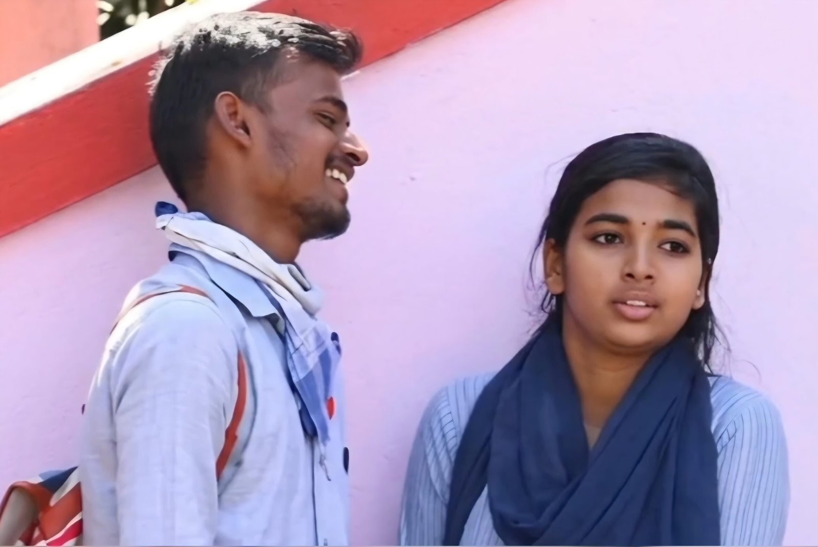 Indian school couple outdoor sex